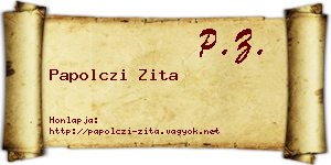 Papolczi Zita névjegykártya